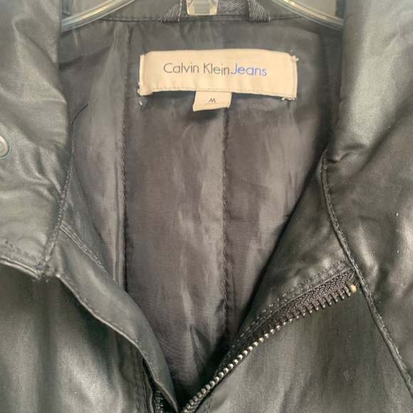 Men's Calvin Klein Leather Jacket - Picture 2 of 14